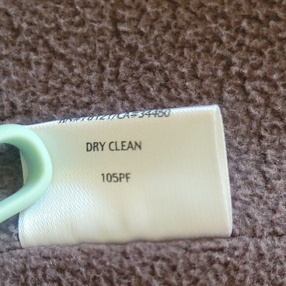 Eileen Fisher Jacket M Lgt Brown Snap Front Fully Lined Cotton Blend Minimalist - Picture 8 of 12